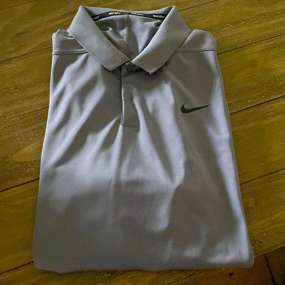 Nike Dri Fit Gray Golf Polo- size XXL